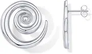 [PAVOI] 14K Gold Plated Sterling Silver Posts Statement Spiral Stud Earrings for Women | Trendy Chunky Drop Earrings