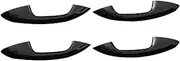 Replace Left and Right Car Exterior Door Handle Cover Trim Stickers Glossy Black for Benz C E GLC GLB A B GLE GLS CLA GLA-Class 2015-2023