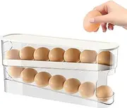 Refrigerator Egg Storage Rack, Egg Organizer, Egg Storage Tray Drop Down Egg Storage Tray, Space Saving, Food Grade Egg Rack, Fridge Egg Containers, Dish