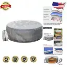 Eco-Friendly Thermal Spa Cover - Fits 77" Round Inflatable Hot Tubs , Silver