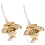 2 Pcs Kerosene Lamp Holder Rechargeable Lantern Lanterns Oil