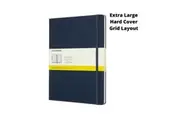 Moleskine Classic Extra Large Hard Cover Notebook Grid - Sapphire Blue