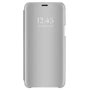 Flip with Stand Mirror Full Body Case Cover for Samsung Galaxy S10 Plus- Silver