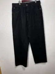 Emporio Armani Lurex Denim Twill Straight Black Sparkle Jeans Size 32
