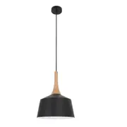 CLA LIGHTING Nordic Interior Dome Pendant Light - Matte Black - 270mm