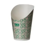 Renewable & Compostable French Fry Holders, Case of 1000, Large Scoop & Cup, Pap