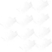 GARIOUANS 10Pcs Shape Clear Label Holders Acrylic Price Tag Stands for Retail Displays Information Signage Name Card Holders Tag Display Stands