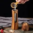 1/2Pcs Manual Salt and Pepper Mill Wooden Pepper Bottle Restaurant