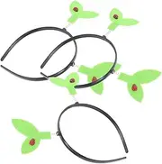 [ibasenice] 3pcs Ladybug Headband Grass Headband Bean Sprout Hairbands Pea Hair Band Birthday Headband Plant Headband Headbands Birthday Party Headband Animal Headband Non-woven Fabric