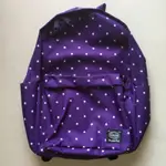 專櫃正品 韓國品牌 SPAO 紫色底白星星圖樣後背包 全新