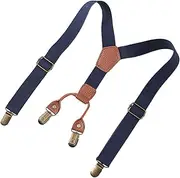 [Luwecf] Kids Suspender for Child Elastic Shoulder Straps Strong Clips, Y Back Brace