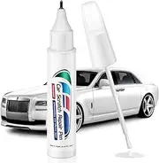 2-In-1 Touch Up Paint for Cars,Car Paint Touch Up Pen for Deep Scratches,Car Scratch Repair Pen Auto Scratch Remover for Quick and Easy Fix,Quick Drying-Long Lasting Adhension (White)