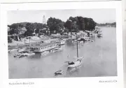 *CA Postcard-"Sacramento Boat Club" (Located on Barge) *Sacramento, CA. -{C10}-