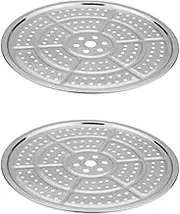 2Pack Stainless Steel Canner Rack, 14-Inch Pressure Canning Rack Durable Canning Racks Round Canner Rack Steaming Tray for Pressure Canner Cooking Toast Baking