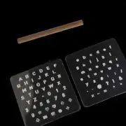 New Leather Stamping Stamper Plastic+Wood Punching Stamping Set Template