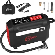 Tire Inflator Portable Air Compressor, DC 12V Air Compressor 3X Faster Air Pump