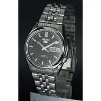 在飛比找PChome商店街優惠-SEIKO WATCH 精工盾牌五號豪士款浮雕紀念黑色面星期