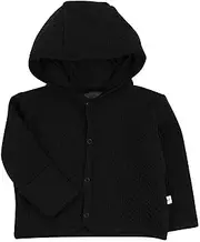 [HonestBaby] Snap-Front Hooded Jackets, Side-Snap Top, Hoodies in Cozy 100% Organic Cotton Infant Baby Boys, Girls, Unisex