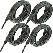 [CONGARTENO] 2 Pairs Camouflage Printed Shoelaces Sports Shoelaces Flat Shoe Laces for Sneakers Replacement Shoelace Flat Shoelaces for Sneakers Replacement Shoe Laces for Sneakers Polyester