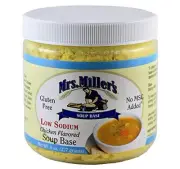 Mrs. Miller's Low Sodium Chicken Flavored Soup Base, Gluten-Free, No MSG, 8...