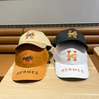 在飛比找蝦皮購物優惠-24ss新款出貨HERMèS(愛馬仕)最新款原單棒球帽拼色H