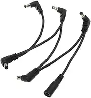 Yardwe Effector Power Cord 5-way Guitar Power Supply Cable Replace Lightweight Portable for Stage