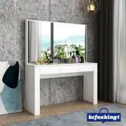 Dressing Table Large Mirror Jewellery Cabinet Vanity Makeup Organizer Table