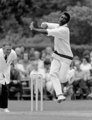 Clive Lloyd bowling for Lancashire during the Gillette Cup Q - Cricket Old Photo