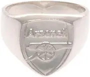 Arsenal FC Sterling Silver Ring (UK Size: Large) (Silver)