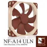 NOCTUA NF-A14 ULN 800/650 RPM SSO2 磁穩軸承 AAO 防震靜音扇