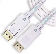 Uni-Directional DisplayPort DP to HDMI 4K White Gold Plated Cable 3 Feet