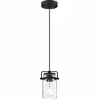 Antebellum 1 LT Mini Pendant - 120V - 60W - Matte Black - SATCO-60-6732