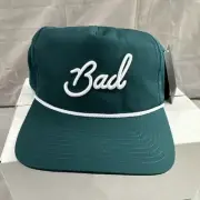 BAD BIRDIE SnapBack Golf Rope Hat/Cap with Script “BAD” Spell out. NWT