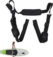 Surfboard Carry Strap | Paddleboard Carrier Shoulder Strap - Hands- Surfboard Carrying Strap, Adjustable Surfboard Strap with Padded Shoulder Sling for Longboard, Canoe Helves