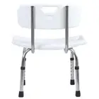 AU Adjustable Shower Chair Bench Portable Bath Seats Stool With Back Support For