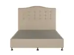Slumberland Ornate Buttoned Headboard Standard Base - Queen / Wheat
