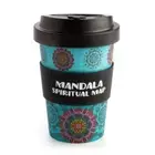 Eco-2-Go Biodegradable BPA Free Bamboo Travel Mug Coffee Cup Mandala