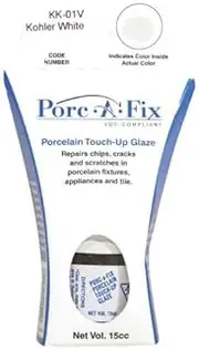 Porc-A-Fix Porcelain Touch-Up Kit for Kohler White VOC Compliant KK-1V