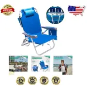 Lightweight Backpack Beach Chair with Cooler Bag - Perfect for Picnics & Fishing