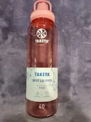 New! Takeya Sport Premium Quality Tritan Water Bottle 40oz Flutter Pink BPA-Free