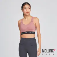 在飛比找momo購物網優惠-【Mollifix 瑪莉菲絲】高強度下擺織帶肩可調運動內衣、