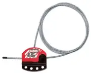 Master Lock ADJUSTABLE CABLE LOCKOUT 4x1830mm Flexible, Multi-Stranded Steel