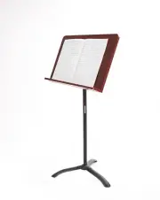 Gator Frameworks Wooden Conductor Music Stand -Tripod Base and Easy Lift System