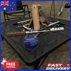 Barbecue Flame Gun Wooden Handle Anti-Skid Gear Lengthened for Camping Equipment