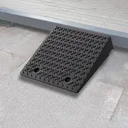 Rubber Threshold Ramp, Portable Wheelchair Curb Ramps, Non-Slip Loading Ramp Shed Ramps for Driveways Sidewalk Garage Entry Ramps, 7" 4" Rise Height(50x50x16cm)