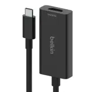 Belkin USB-C to HDMI 2.1 Adapter Tethered 4.33in Cable w/ 8K @ 60Hz 4K @ 144H...