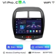 Radio 2 din Android For Mitsubishi ASX Ships USB Bluetooth GPS Wifi Tablet 2/32