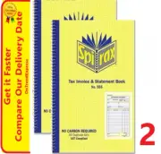 NEW 2 x Spirax 555 Invoice & Statement Book Dup 207 x 144mm 40897