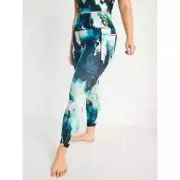 Old Navy Leggings Womens Plus 4X Powersoft High Rise Marble Go Dry 7/8 Pocket