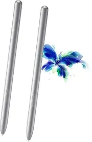 Pack of 2 Galaxy Tab S7 Replacement Stylus Pens for Samsung S Pen EJ-PT870 for Samsung Galaxy Tab S7 / S7+, Replacement Pen + Tips/Nibs (Mystic Silver)